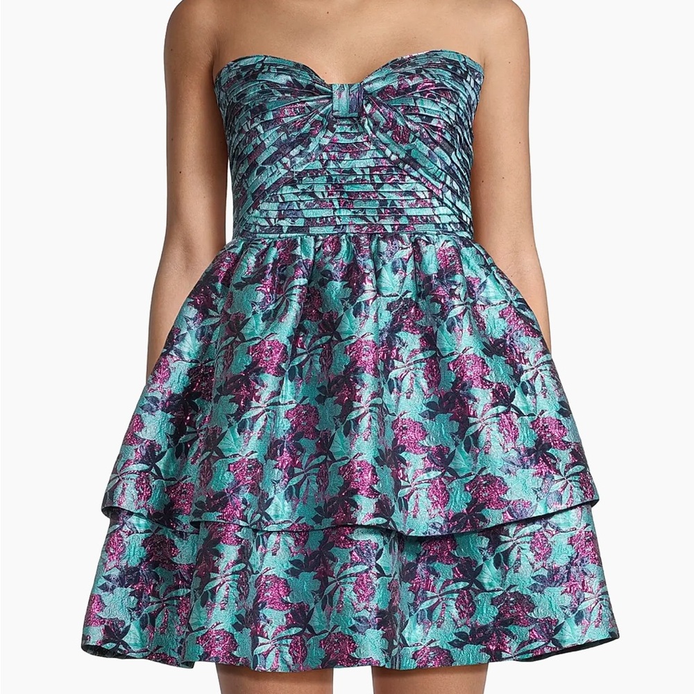Floral Strapless Dress